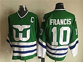 Hartford Whalers #10 Ron Francis Green CCM Throwback Stitched NHL Jersey,baseball caps,new era cap wholesale,wholesale hats